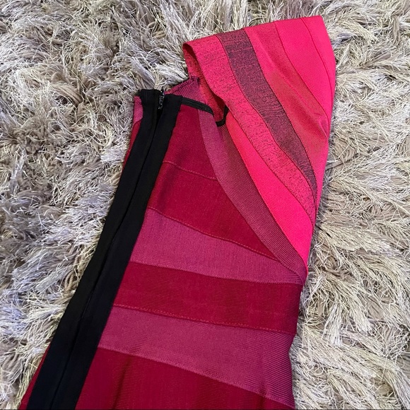 Herve Leger Eliana One Shoulder Bandage Dress - Picture 10 of 13